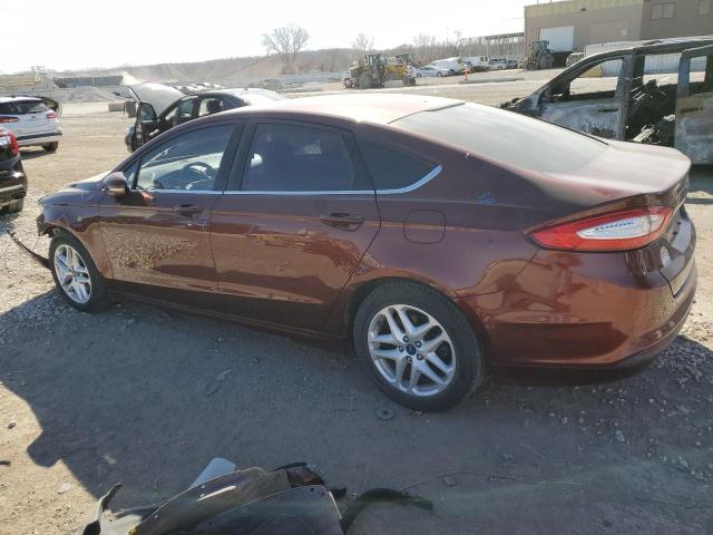 3FA6P0HD7GR291237 - 2016 FORD FUSION SE BURGUNDY photo 2