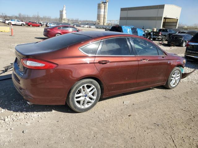 3FA6P0HD7GR291237 - 2016 FORD FUSION SE BURGUNDY photo 3