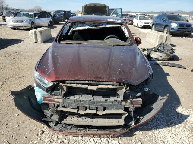 3FA6P0HD7GR291237 - 2016 FORD FUSION SE BURGUNDY photo 5