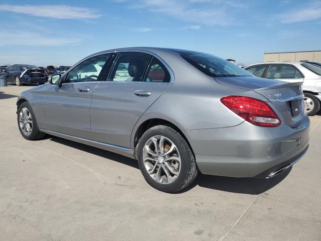 55SWF4JB9FU078043 - 2015 MERCEDES-BENZ C 300 SILVER photo 2