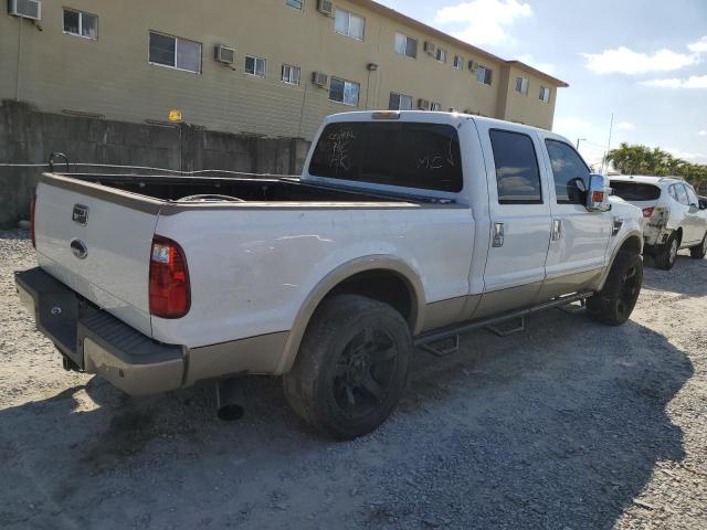 1FTSW20R18EA03764 - 2008 FORD F250 SUPER DUTY WHITE photo 3