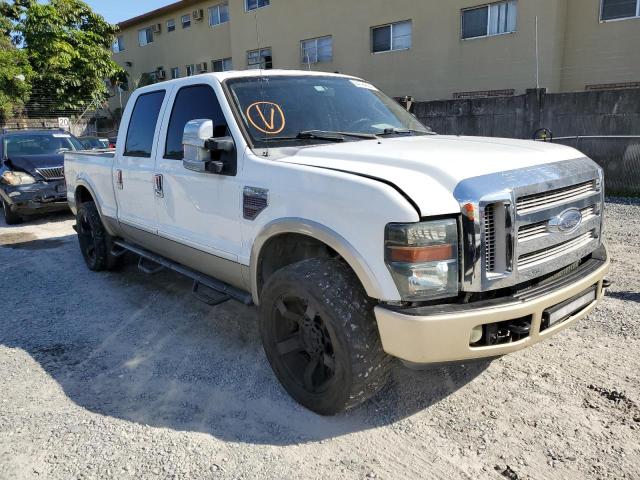 1FTSW20R18EA03764 - 2008 FORD F250 SUPER DUTY WHITE photo 4