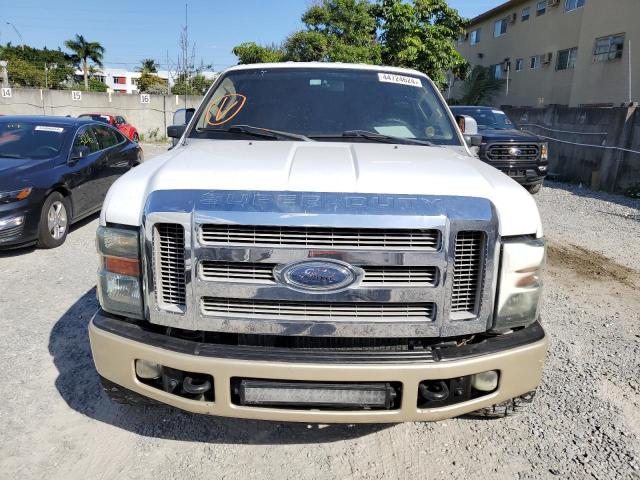 1FTSW20R18EA03764 - 2008 FORD F250 SUPER DUTY WHITE photo 5