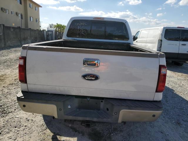 1FTSW20R18EA03764 - 2008 FORD F250 SUPER DUTY WHITE photo 6