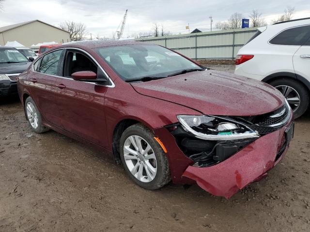 1C3CCCAB2FN558650 - 2015 CHRYSLER 200 LIMITED BURGUNDY photo 4