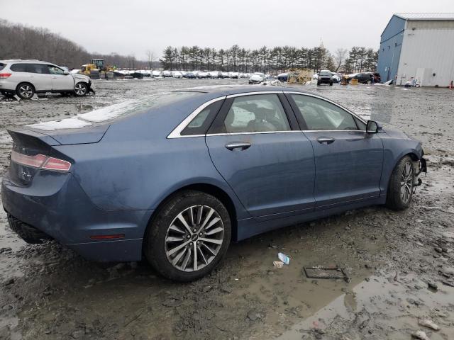 3LN6L5B99KR605496 - 2019 LINCOLN MKZ BLUE photo 3