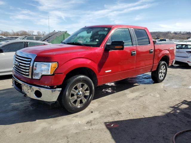 1FTFW1ET3CKD95740 - 2012 FORD F150 SUPERCREW RED photo 1