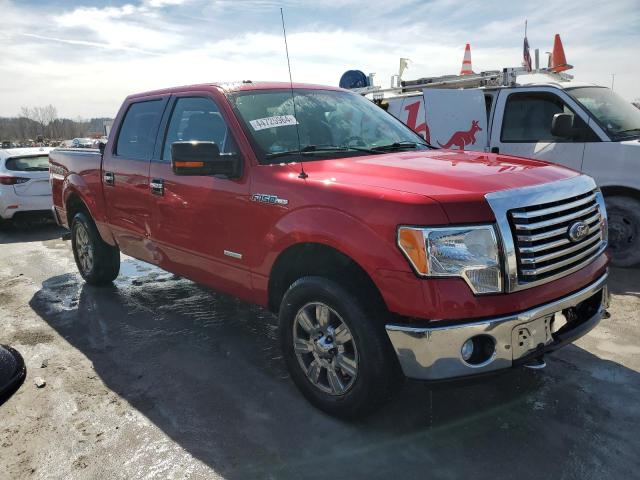 1FTFW1ET3CKD95740 - 2012 FORD F150 SUPERCREW RED photo 4