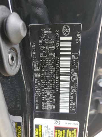 4T1S11AK7PU784333 - 2023 TOYOTA CAMRY SE NIGHT SHADE BLACK photo 13