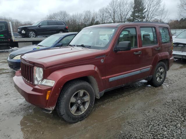 1J8GN28K48W143438 - 2008 JEEP LIBERTY SPORT RED photo 1