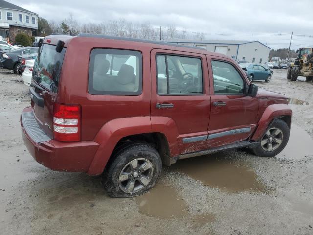 1J8GN28K48W143438 - 2008 JEEP LIBERTY SPORT RED photo 3