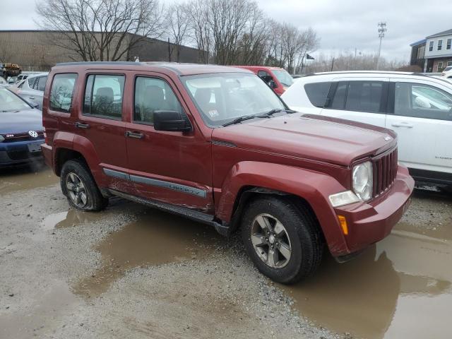 1J8GN28K48W143438 - 2008 JEEP LIBERTY SPORT RED photo 4