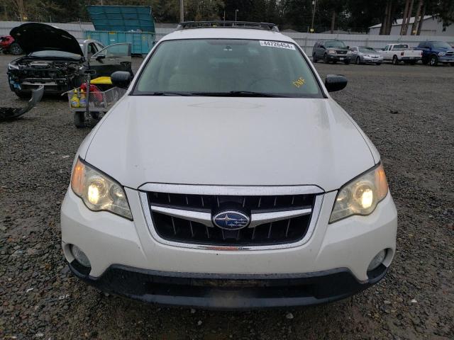 4S4BP61C087362473 - 2008 SUBARU OUTBACK 2.5I WHITE photo 5