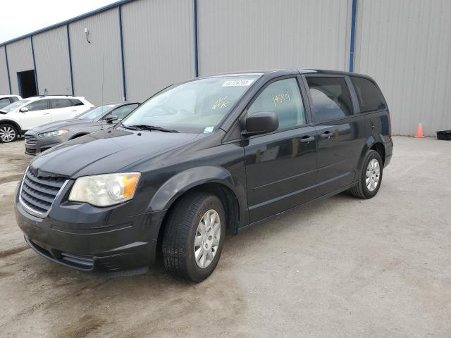 2A8HR44H48R603611 - 2008 CHRYSLER TOWN & COU LX BLACK photo 1