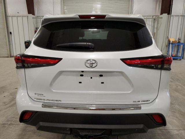 5TDGZRBH3NS204985 - 2022 TOYOTA HIGHLANDER XLE WHITE photo 6