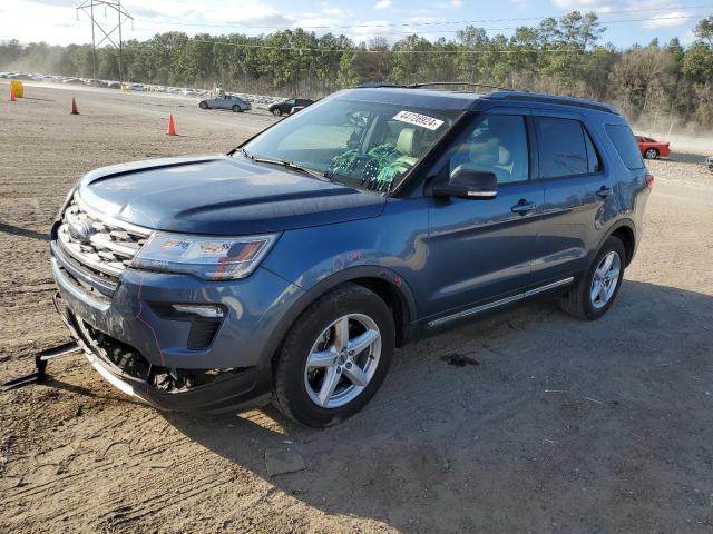 1FM5K7D82JGA75960 - 2018 FORD EXPLORER XLT BLUE photo 1