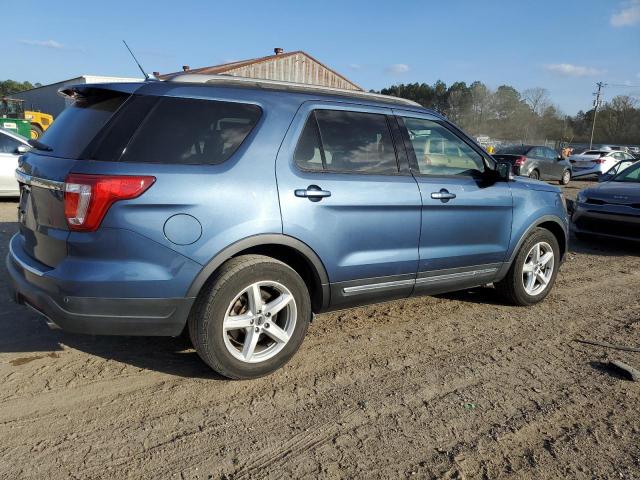 1FM5K7D82JGA75960 - 2018 FORD EXPLORER XLT BLUE photo 3