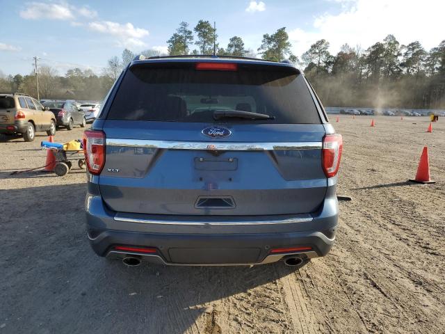 1FM5K7D82JGA75960 - 2018 FORD EXPLORER XLT BLUE photo 6