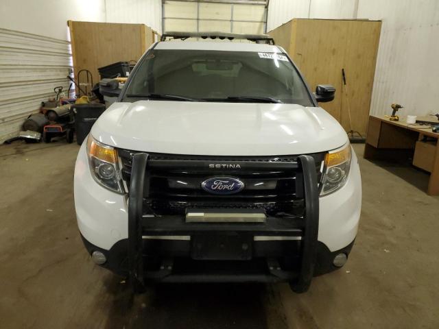 1FM5K8AR0EGC49646 - 2014 FORD EXPLORER POLICE INTERCEPTOR WHITE photo 5