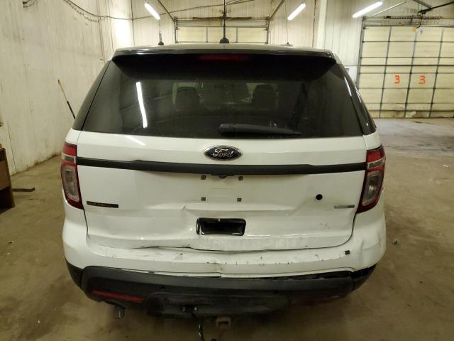 1FM5K8AR0EGC49646 - 2014 FORD EXPLORER POLICE INTERCEPTOR WHITE photo 6