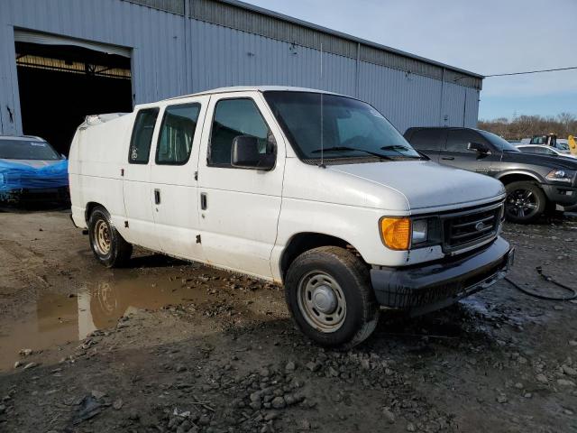 1FTRE14W35HA46816 - 2005 FORD ECONOLINE E150 VAN WHITE photo 4