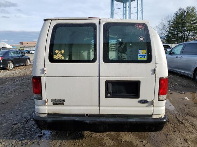 1FTRE14W35HA46816 - 2005 FORD ECONOLINE E150 VAN WHITE photo 6