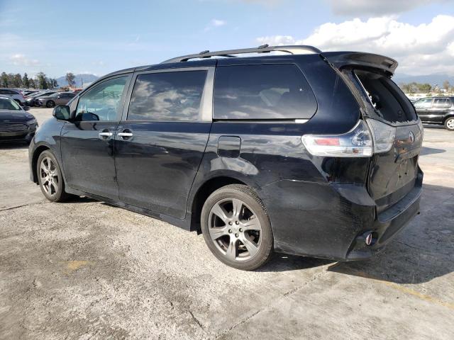 5TDXZ3DC8HS791462 - 2017 TOYOTA SIENNA SE BLACK photo 2