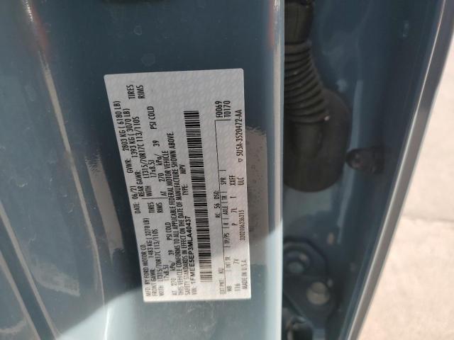 1FMEE5EP3MLA40437 - 2021 FORD BRONCO FIRST EDITION BLUE photo 12