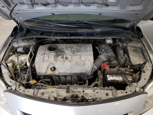 1NXBU4EE9AZ170114 - 2010 TOYOTA COROLLA BASE SILVER photo 11