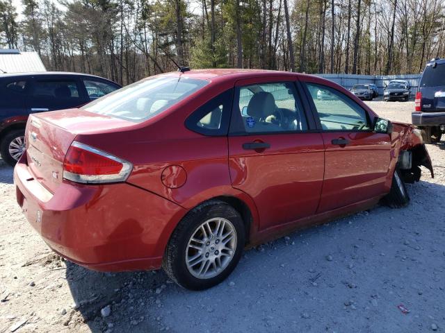 1FAHP3FN2AW145886 - 2010 FORD FOCUS SE RED photo 3