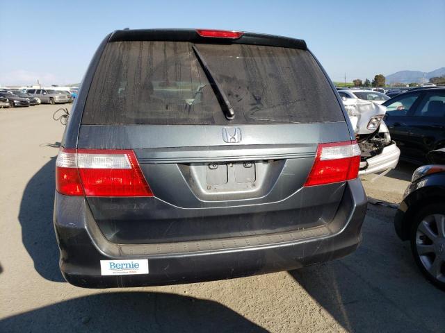 5FNRL38726B006328 - 2006 HONDA ODYSSEY EXL GRAY photo 6