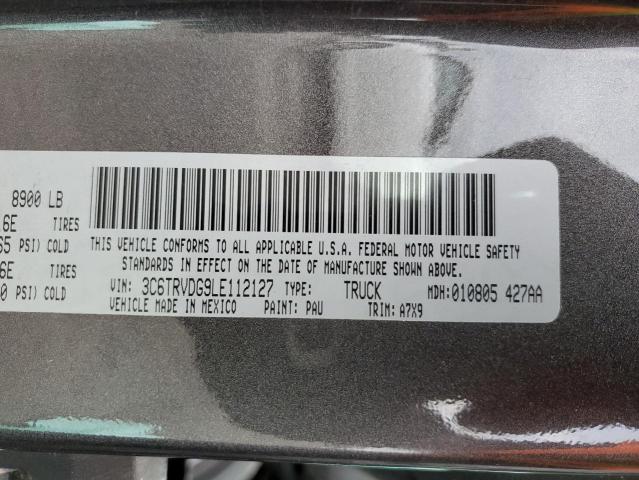 3C6TRVDG9LE112127 - 2020 RAM PROMASTER 2500 HIGH GRAY photo 13