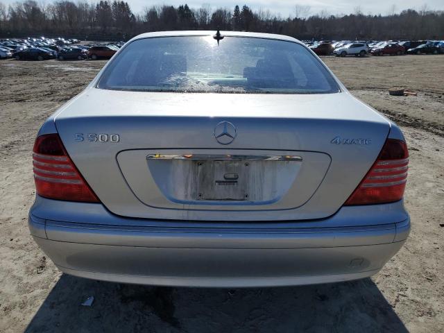 WDBNG84J53A352023 - 2003 MERCEDES-BENZ S 500 4MATIC SILVER photo 6