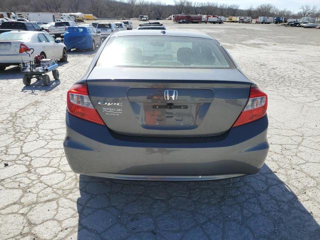 2HGFB2F92CH541820 - 2012 HONDA CIVIC EXL GRAY photo 6