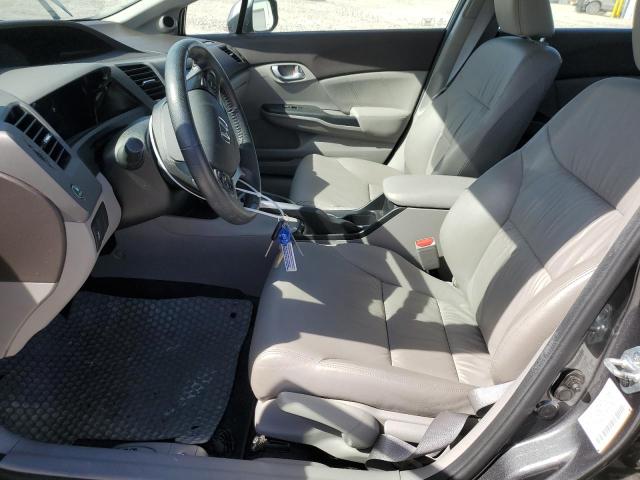 2HGFB2F92CH541820 - 2012 HONDA CIVIC EXL GRAY photo 7