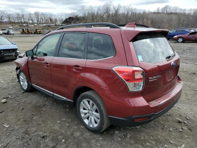 JF2SJAWC8HH581825 - 2017 SUBARU FORESTER 2.5I TOURING RED photo 2