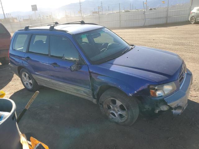 JF1SG65684H766673 - 2004 SUBARU FORESTER 2.5XS Bleu photo 4