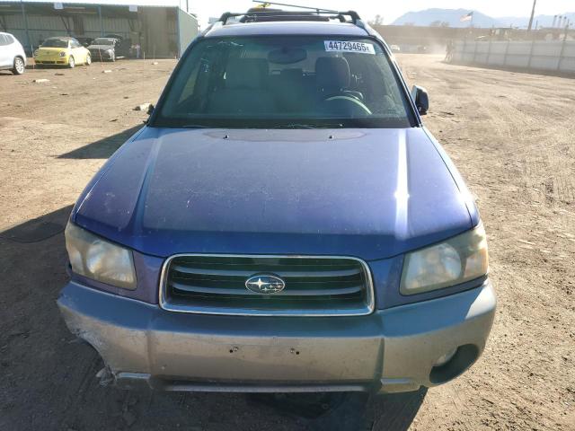JF1SG65684H766673 - 2004 SUBARU FORESTER 2.5XS Bleu photo 5
