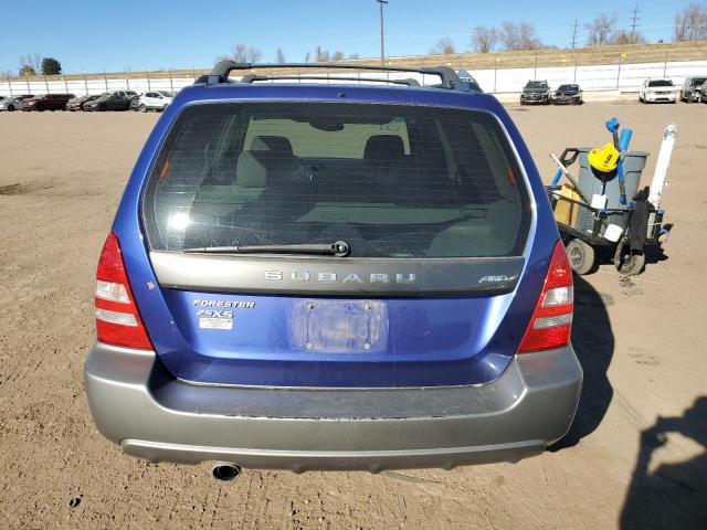 JF1SG65684H766673 - 2004 SUBARU FORESTER 2.5XS Bleu photo 6