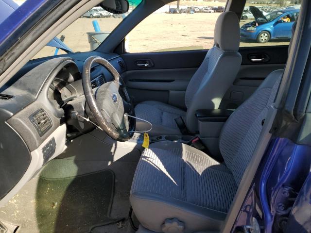 JF1SG65684H766673 - 2004 SUBARU FORESTER 2.5XS Bleu photo 7