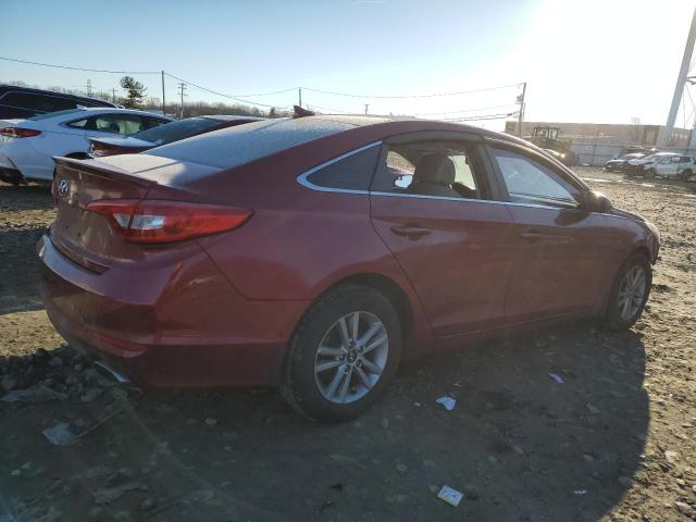 5NPE24AFXGH297950 - 2016 HYUNDAI SONATA SE RED photo 3