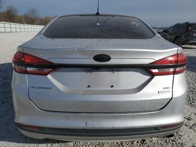 3FA6P0HD9HR215505 - 2017 FORD FUSION SE SILVER photo 6