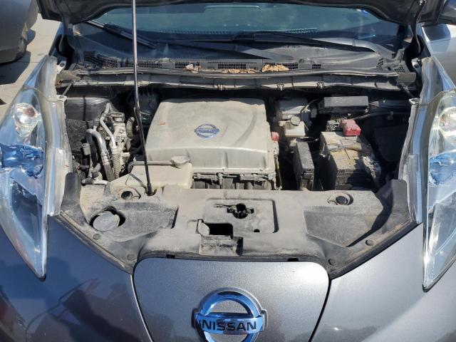 1N4AZ0CP3FC330859 - 2015 NISSAN LEAF S GRAY photo 12