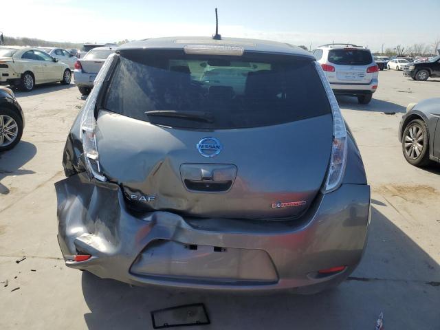 1N4AZ0CP3FC330859 - 2015 NISSAN LEAF S GRAY photo 6