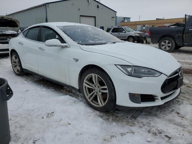 5YJSA1DN9DFP17313 - 2013 TESLA MODEL S WHITE photo 4