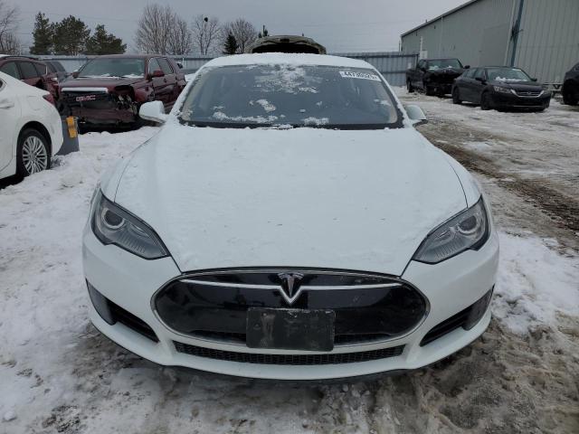 5YJSA1DN9DFP17313 - 2013 TESLA MODEL S WHITE photo 5
