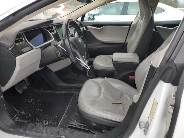 5YJSA1DN9DFP17313 - 2013 TESLA MODEL S WHITE photo 7