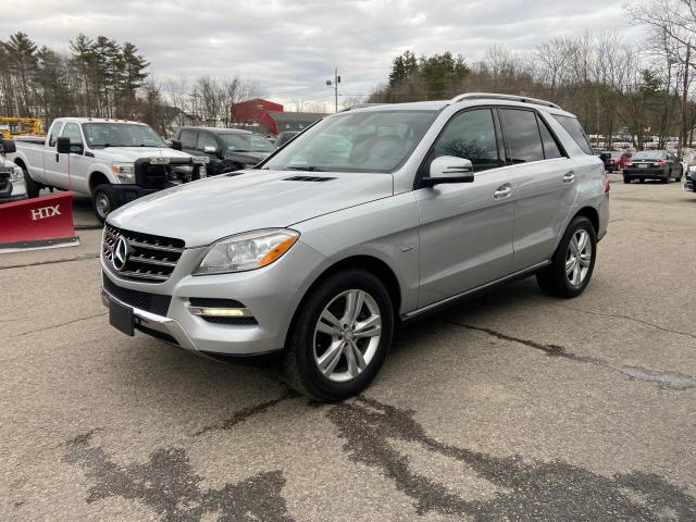 4JGDA5HBXCA033485 - 2012 MERCEDES-BENZ ML 350 4MATIC SILVER photo 2