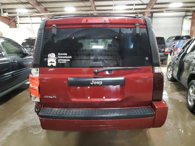 1J8HG48K48C125341 - 2008 JEEP COMMANDER SPORT RED photo 6