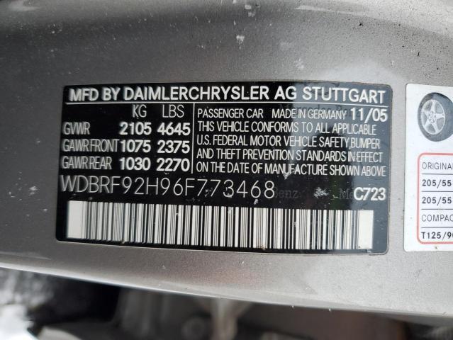 WDBRF92H96F773468 - 2006 MERCEDES-BENZ C 280 4MATIC GRAY photo 12